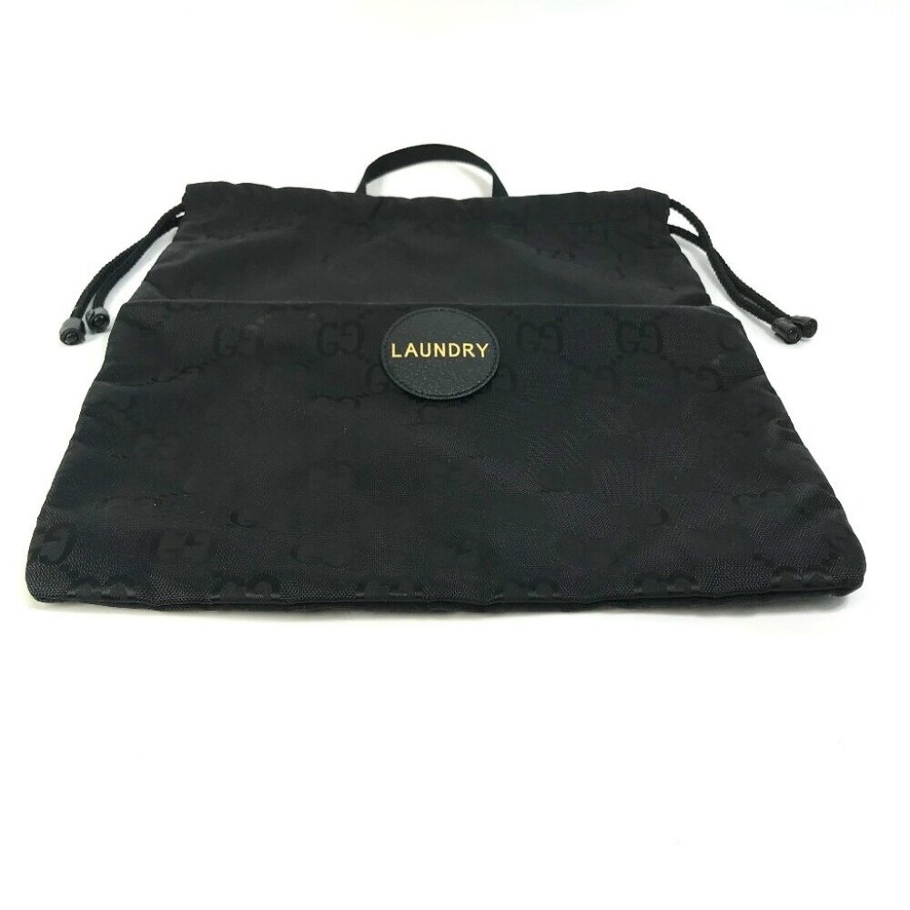 GUCCI 674247 GG laundry bag Off the grid Hand Bag Nylon Black Unused - Picture 12 of 12